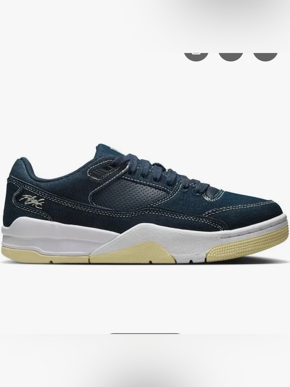 Jordan Flight Court Shoes - Obsidian/Alabaster/White